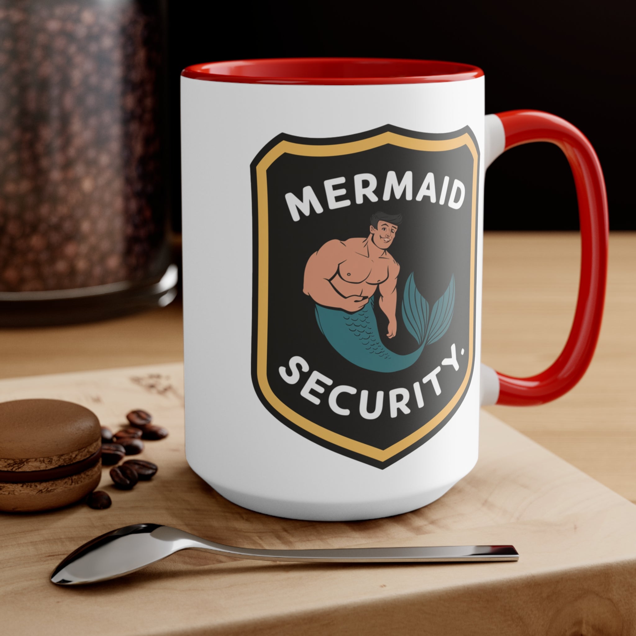 Mermaid Security Accent Mug – Funny Ocean Gift