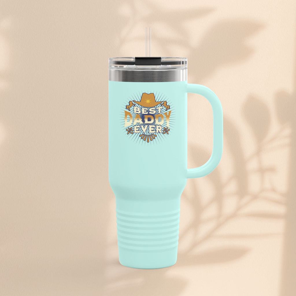 Best Daddy Ever Insulated Travel Mug - 40oz Coffee Cup for Dad's Daily Adventures