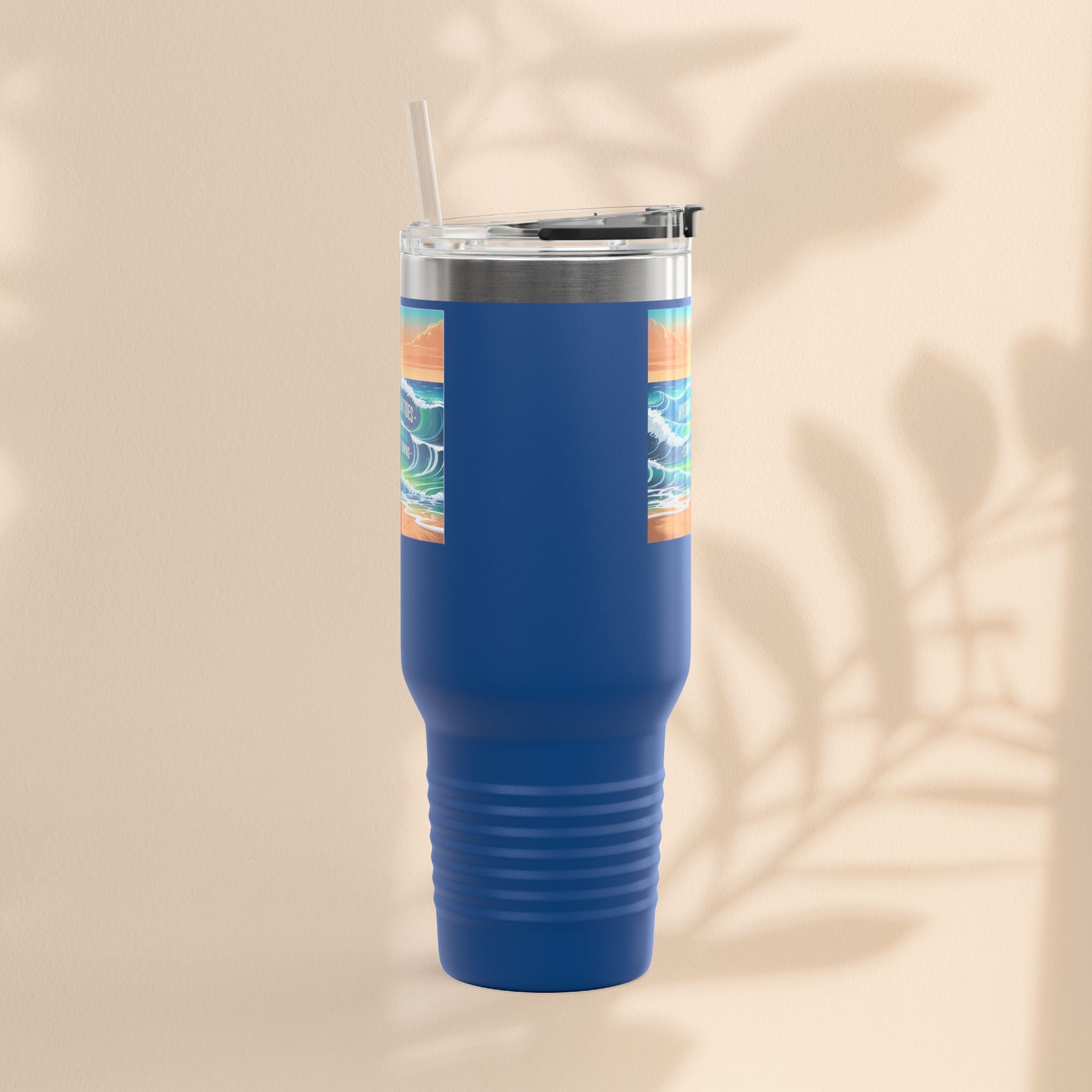 Ocean Wave Insulated Travel Mug, 40oz