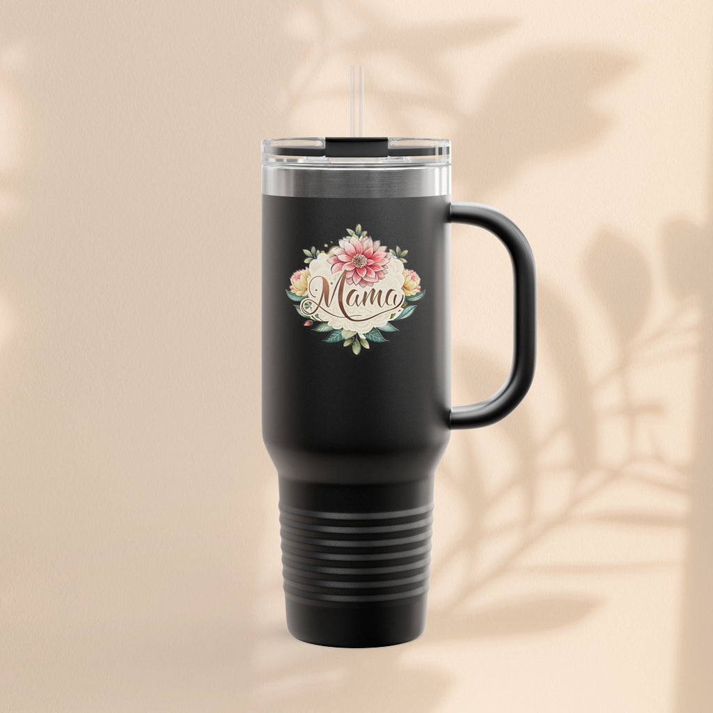 Floral Insulated Travel Mug for Moms - 40oz