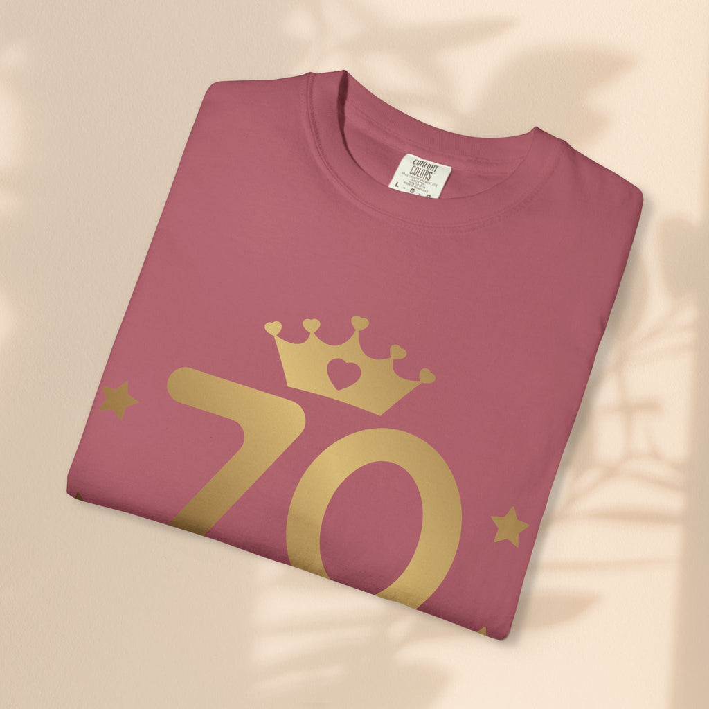 70 and Fabulous Unisex Garment-Dyed T-shirt | Birthday Celebration Tee, Gift for 70th Birthday, Vintage Style Shirt, Fun Party Wear, [...]