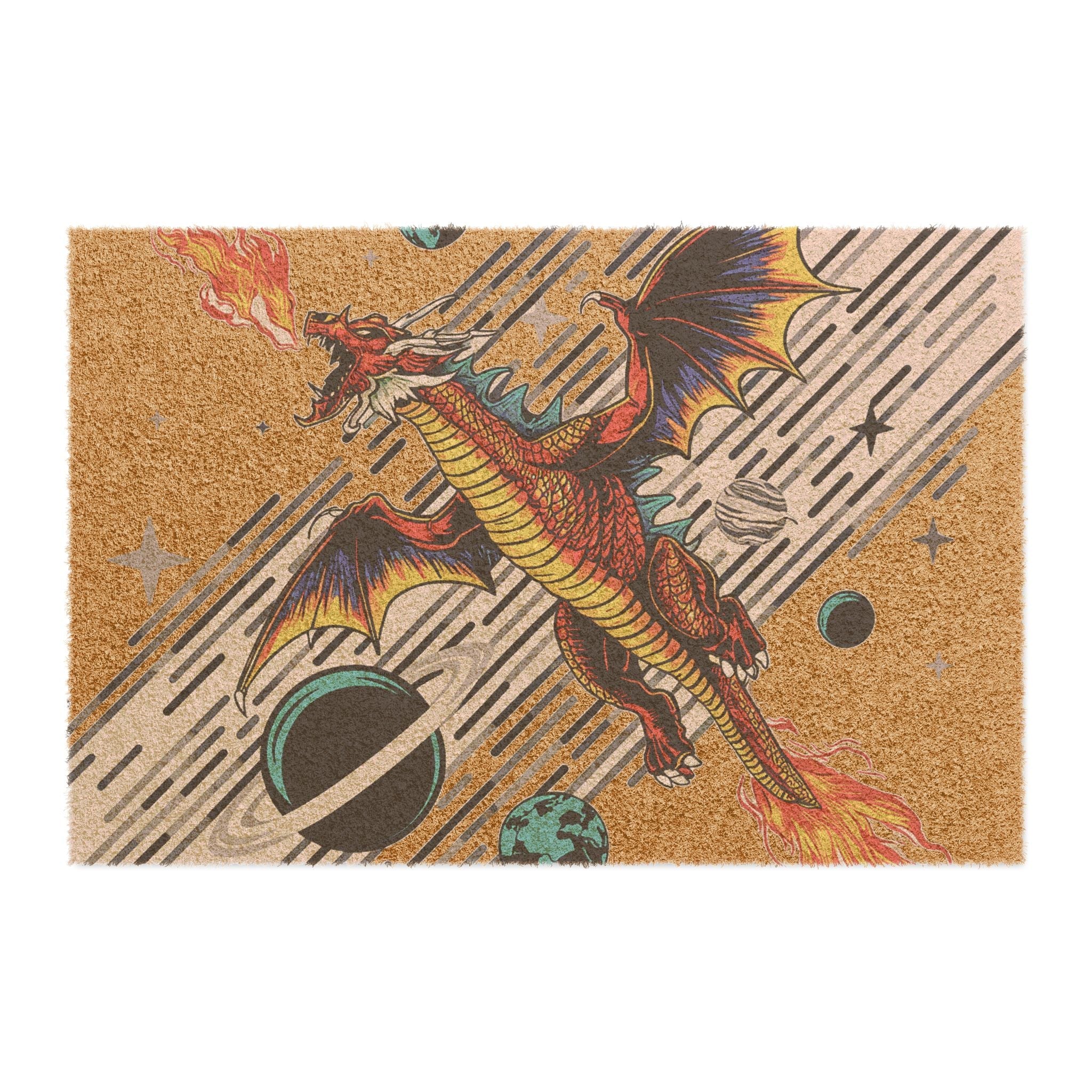 Galaxy Dragon Doormat | Fantasy Outdoor & Indoor Welcome Mat