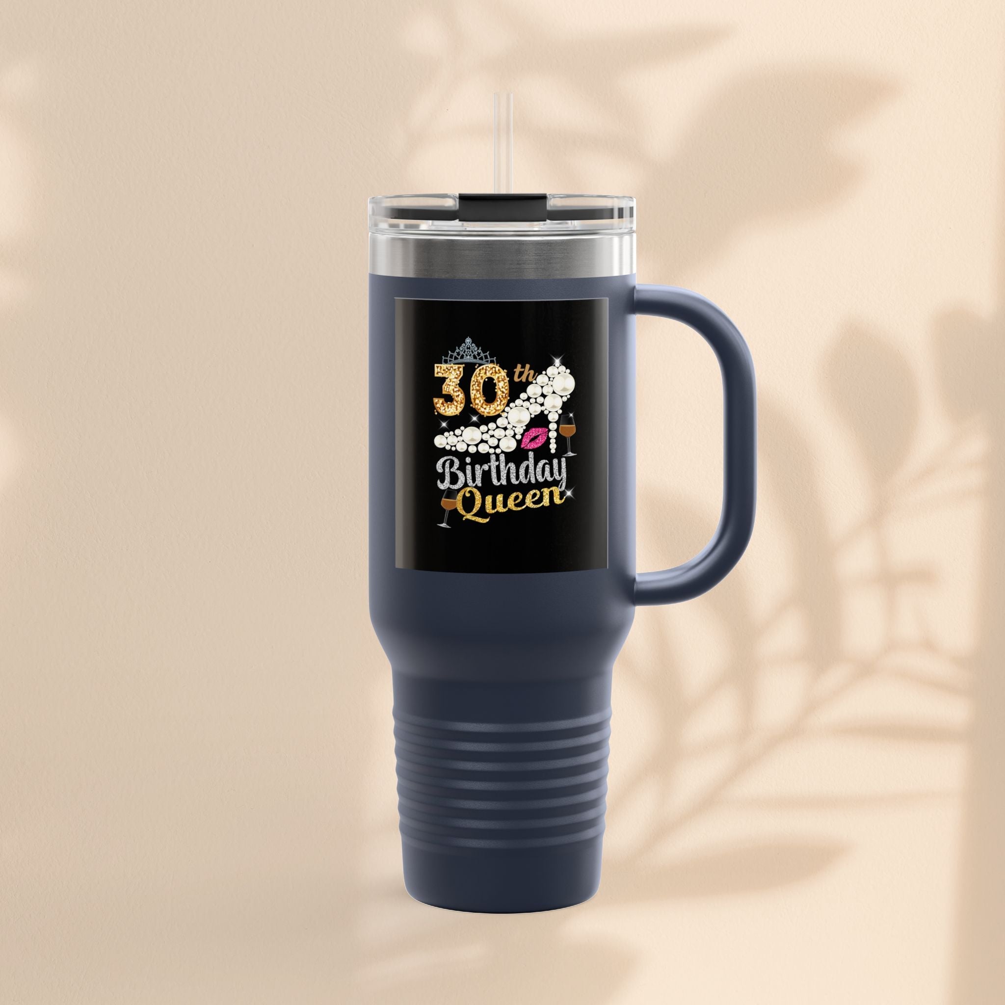 30th Birthday Queen Insulated Travel Mug | 40oz Tumbler for Celebrations, Gifts, and Parties | Stylish Drinkware for Her | Birthday [...]