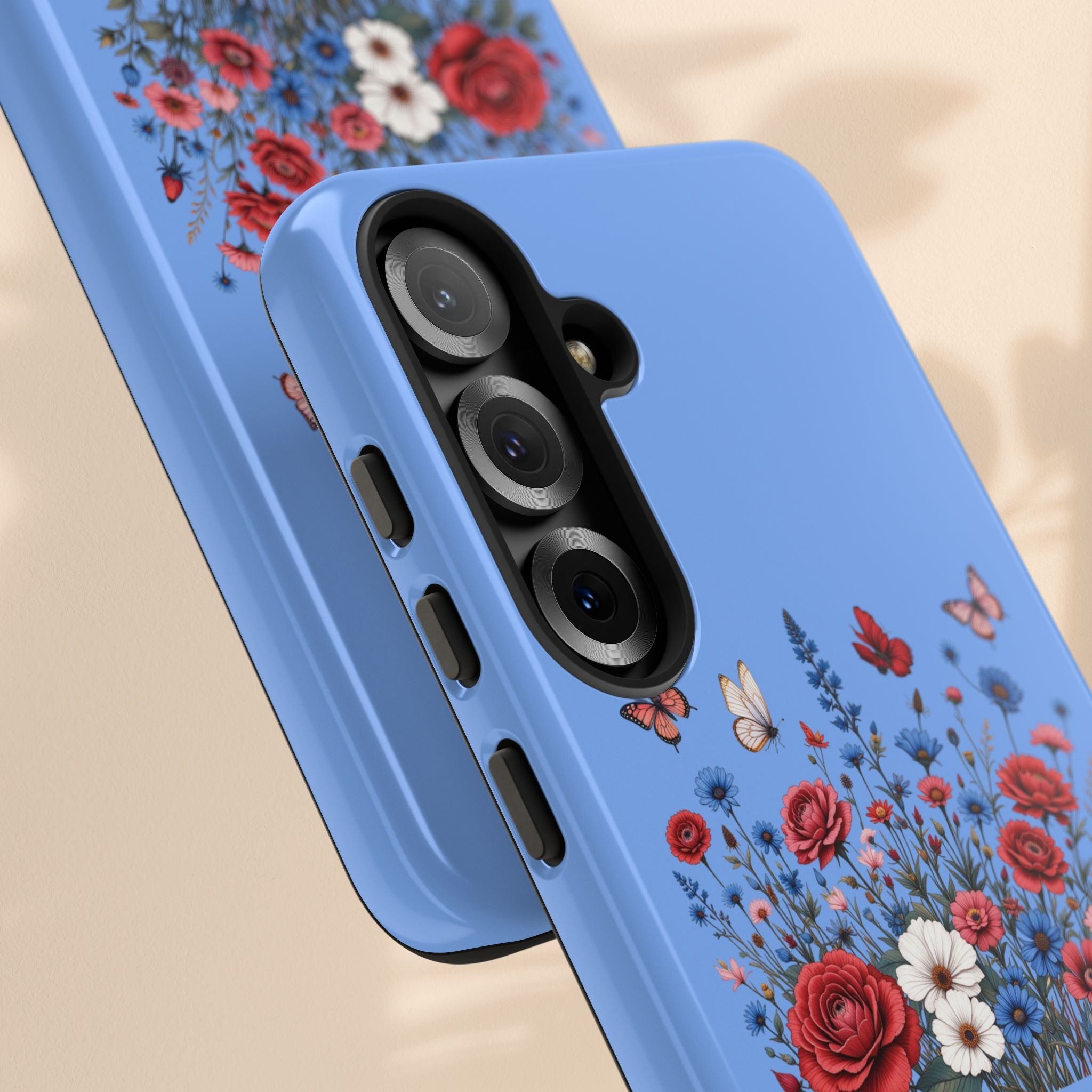 Floral America Phone Case - Tough Cases for Style & Protection