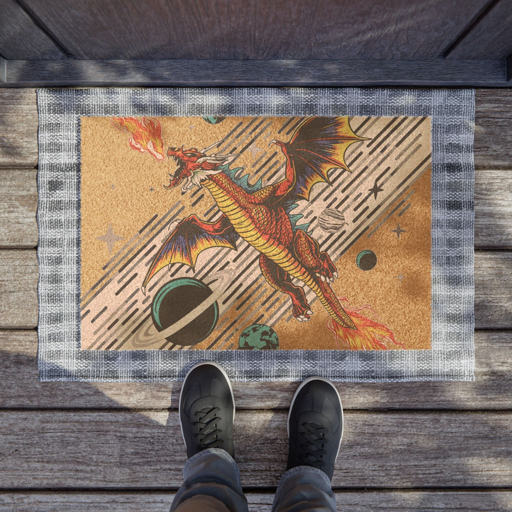 Galaxy Dragon Doormat | Fantasy Outdoor & Indoor Welcome Mat