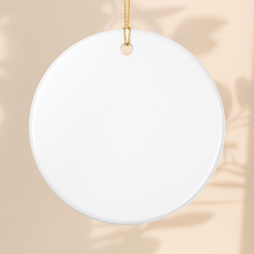 Joy To The World Ceramic Ornament – Religious Christmas Tree Decoration & Holiday Keepsake