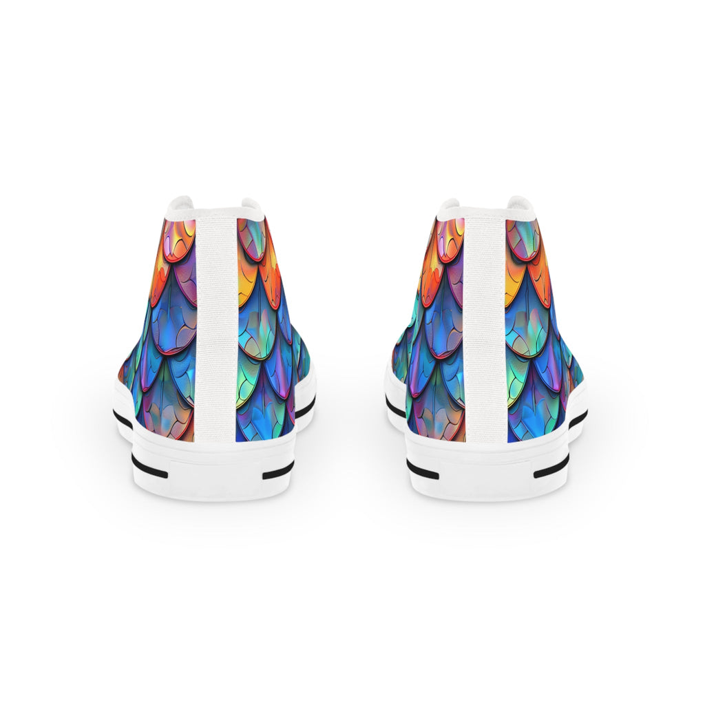 Men's High Top Sneakers - Dragon Scale Sneakers