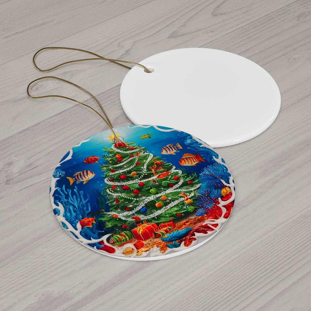 Ceramic Ornament - Ocean Christmas Tree
