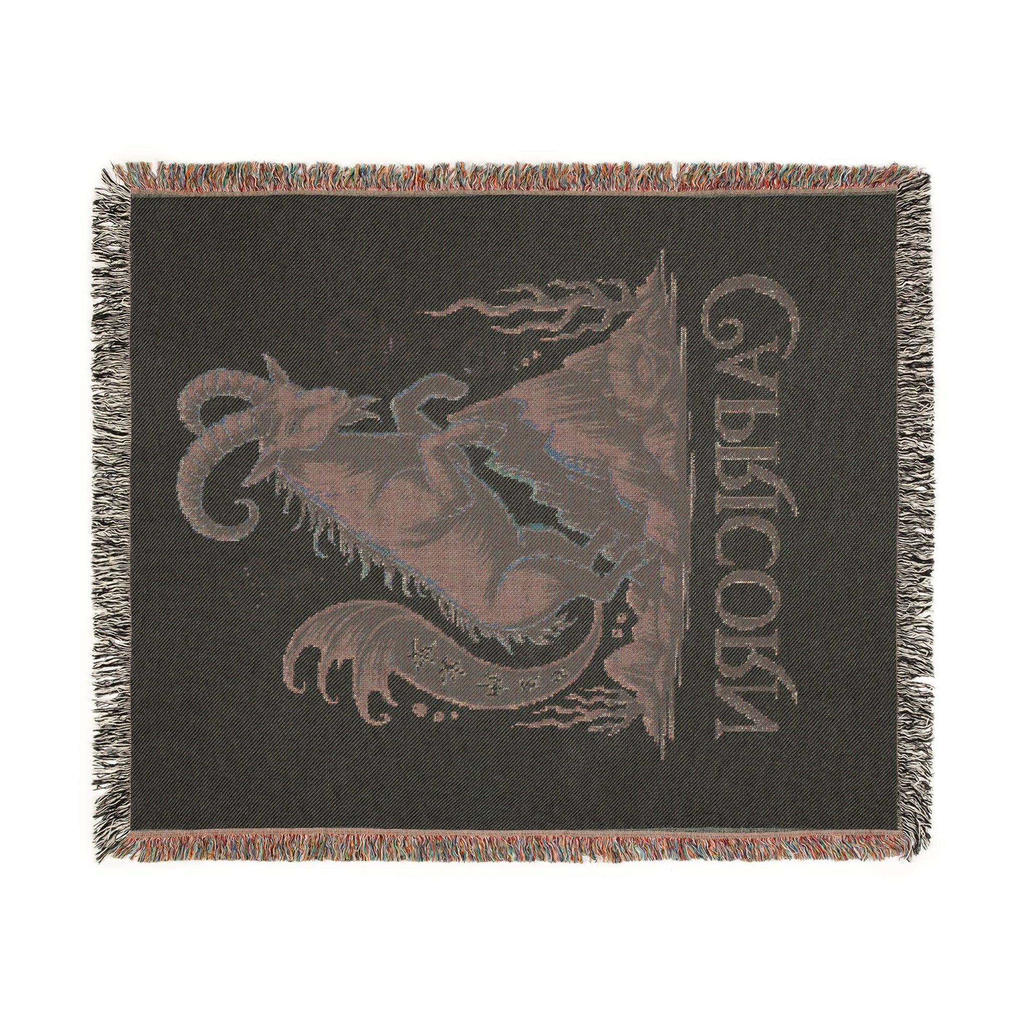 Capricorn Woven Blanket – Cozy Zodiac Throw, Astrology Home Décor