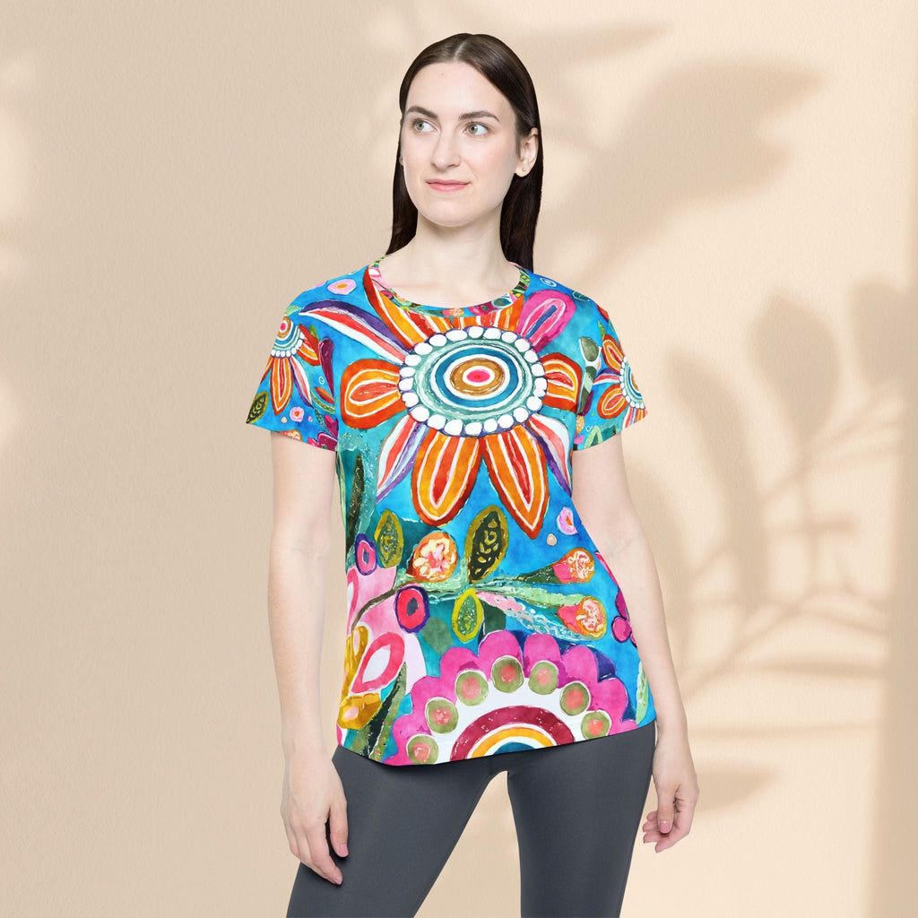 Colorful Floral Women's Sports Jersey