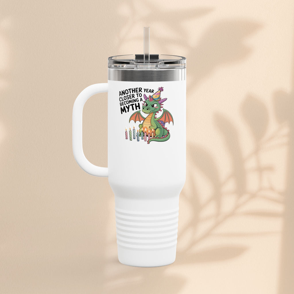 Dragon Insulated Travel Mug, 40oz, Dragon Birthday Tumbler