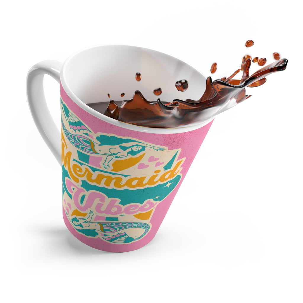 Mermaid Vibes Latte Mug – Ocean Lover Gift Cup