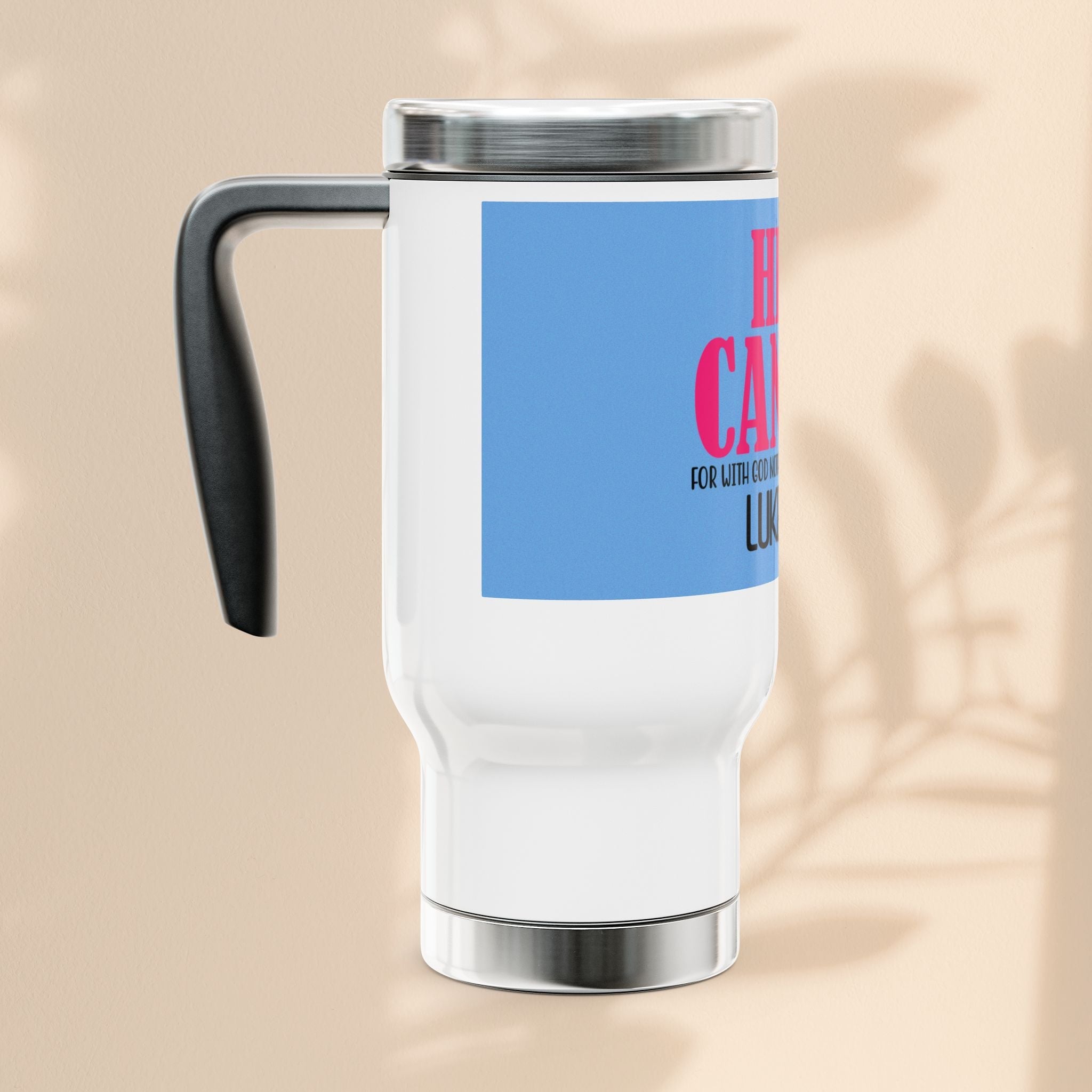 Heal Cancer Design 14oz Tumbler - Inspirational Stainless Steel Travel Mug