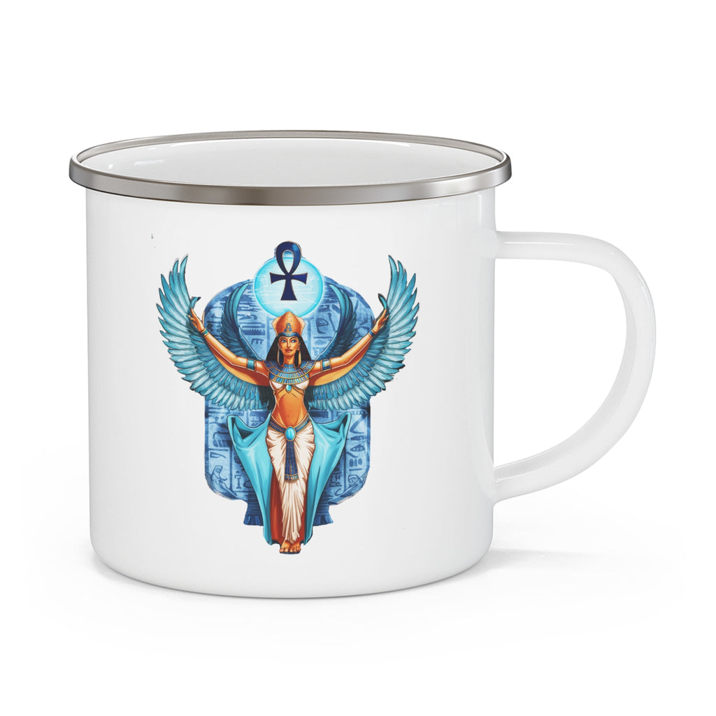 Isis Enamel Camping Mug – Spiritual Goddess Gift