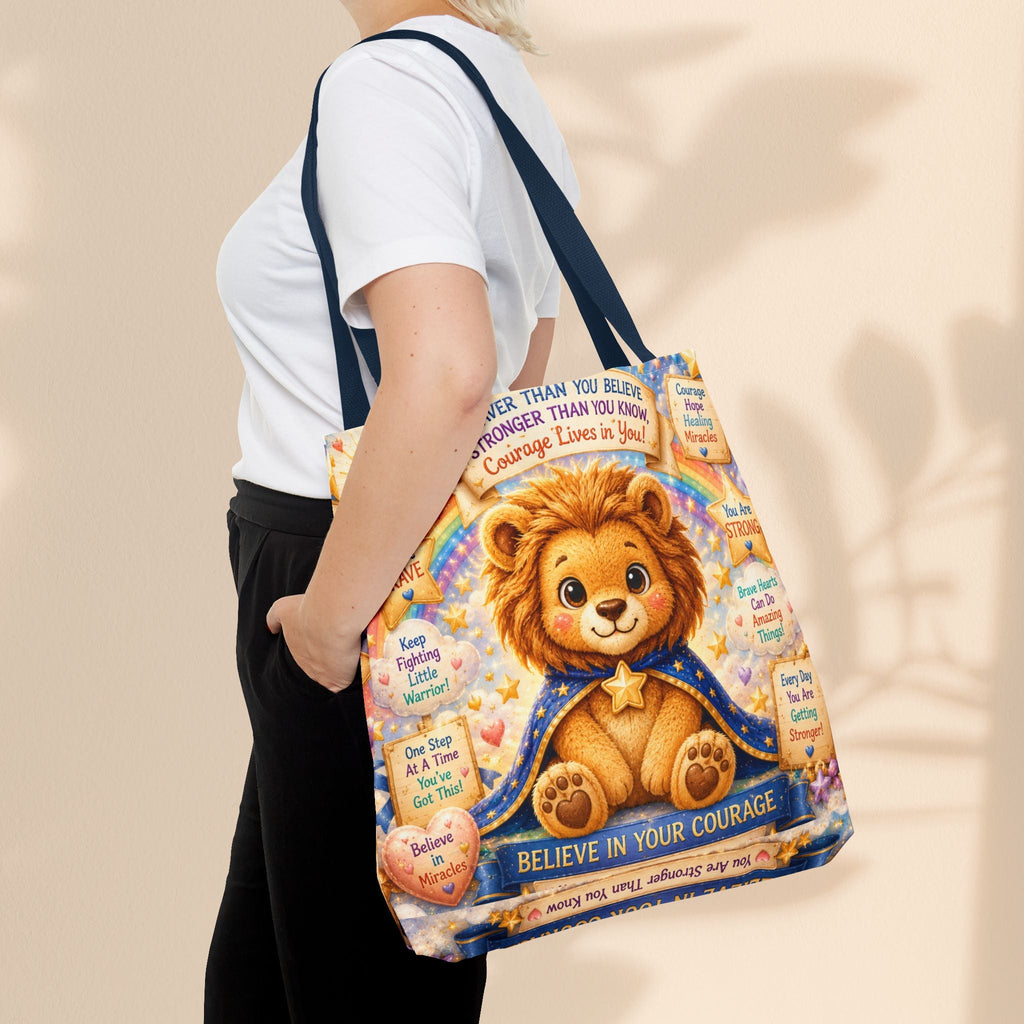 Cute Courage Lion Tote Bag | Brave Buddies™
