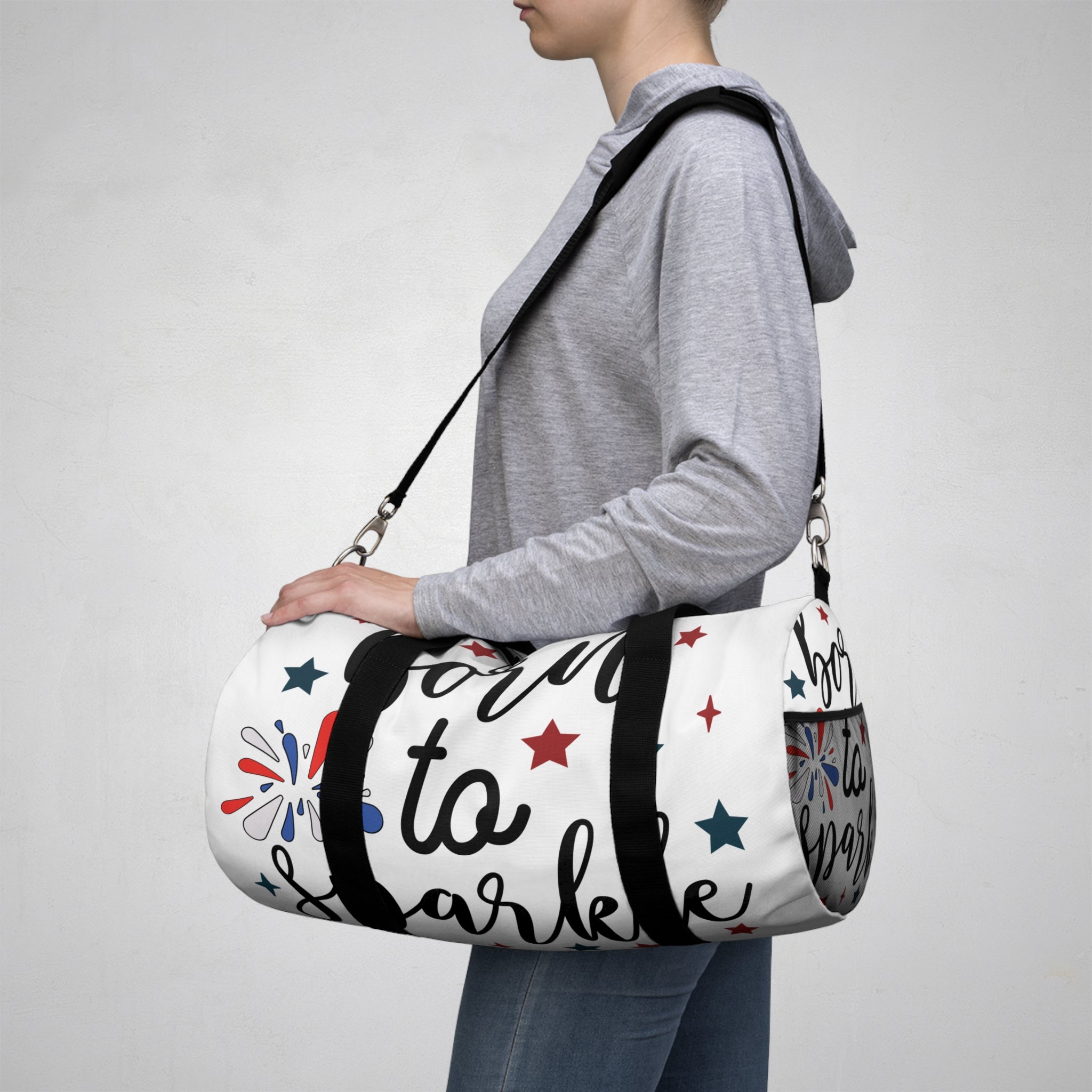 Born to Sparkle Duffel Bag – Stylish Gym and Travel Bag