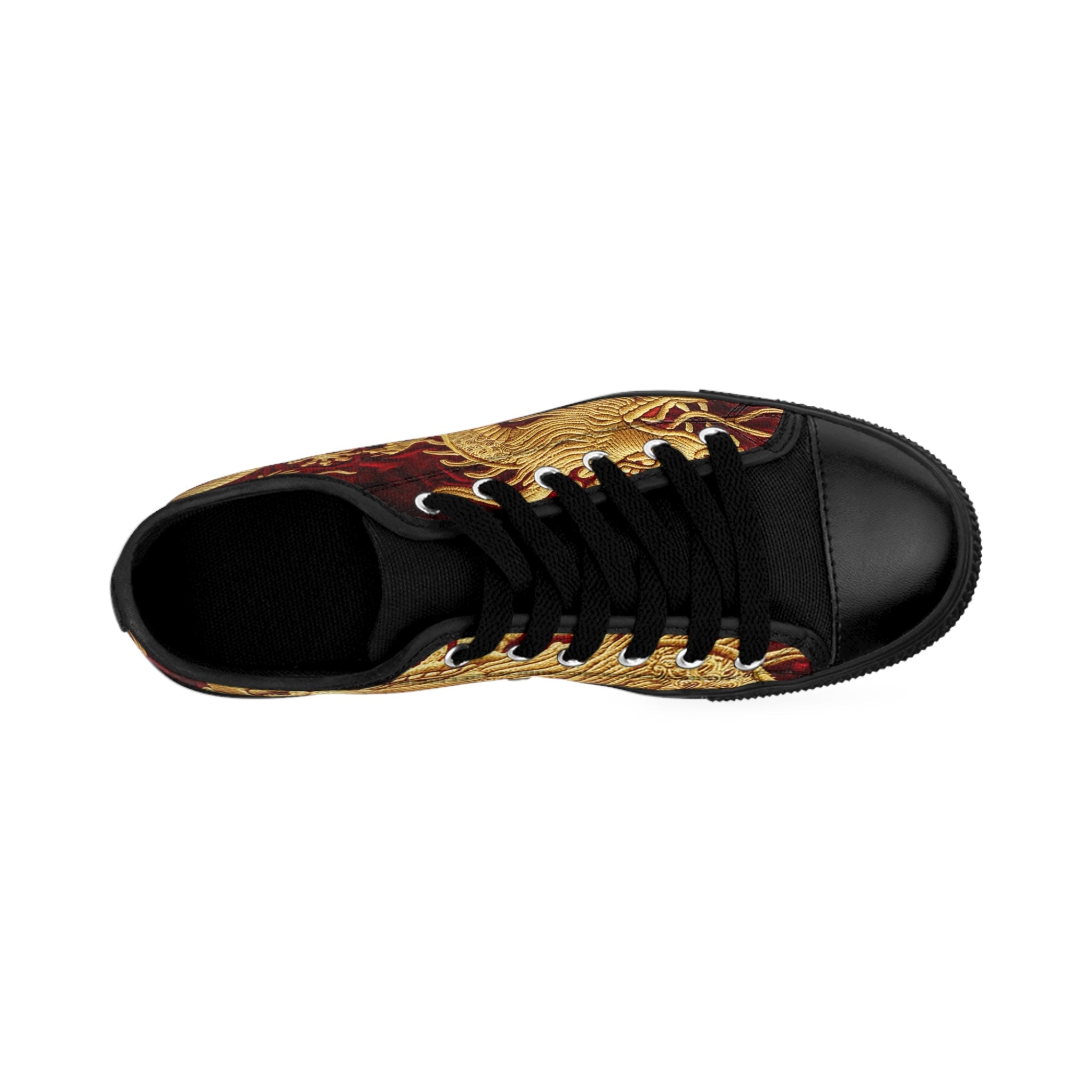 Golden Chinese Dragon Sneakers