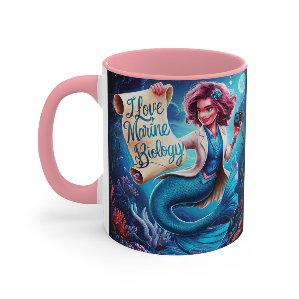 Love Marine Biology Accent Mug – Ocean Science Gift