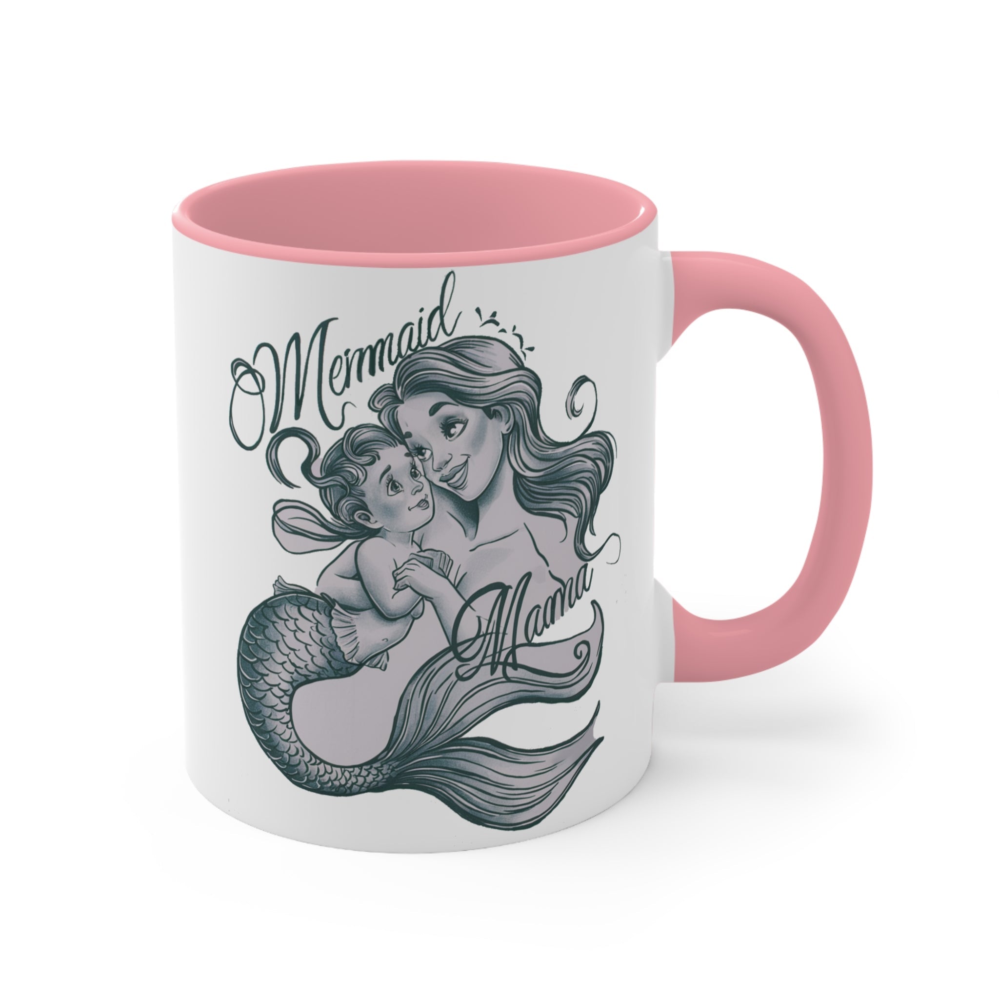 Mermaid Mama Accent Mug – Ocean Lover Gift Cup