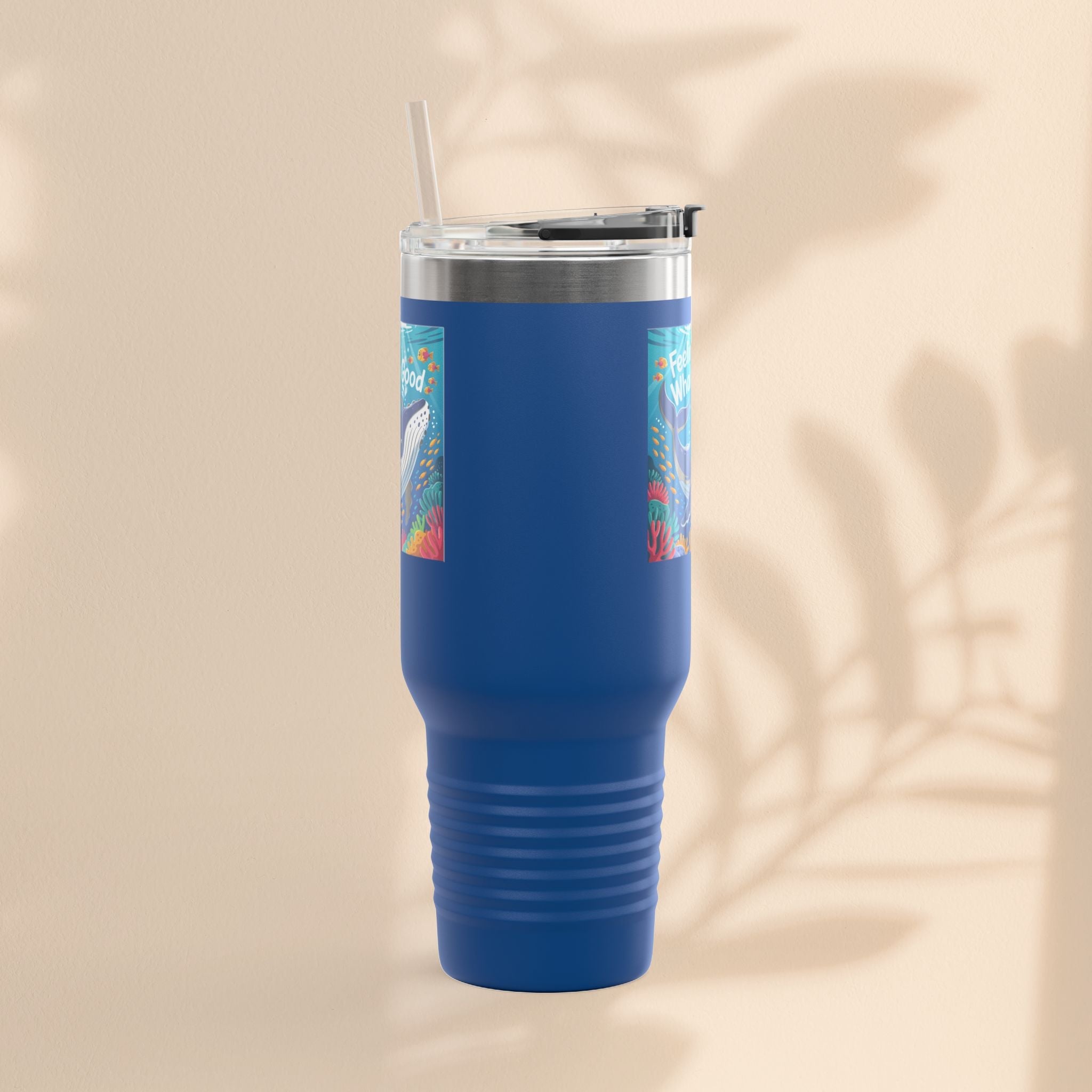 Feeling Whaley Good Insulated Travel Mug, 40oz