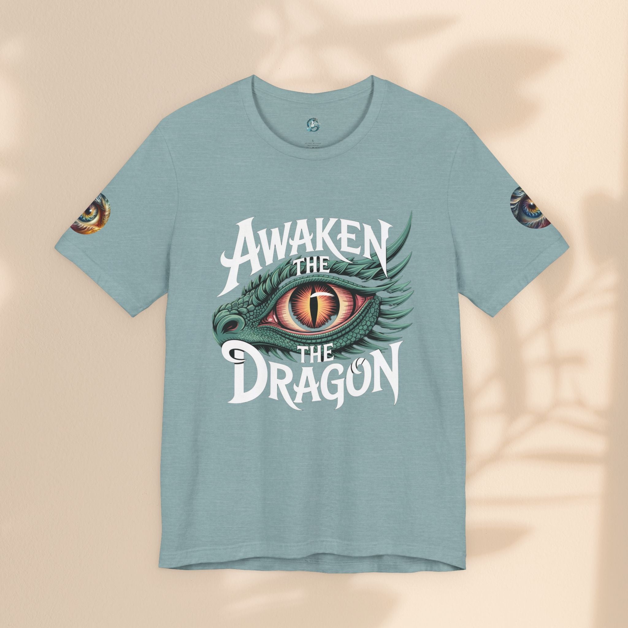Fantasy Awaken The Dragon Graphic Tee, Unisex Short Sleeve Shirt, Gift for Dragon Lovers, Fantasy Fan Apparel