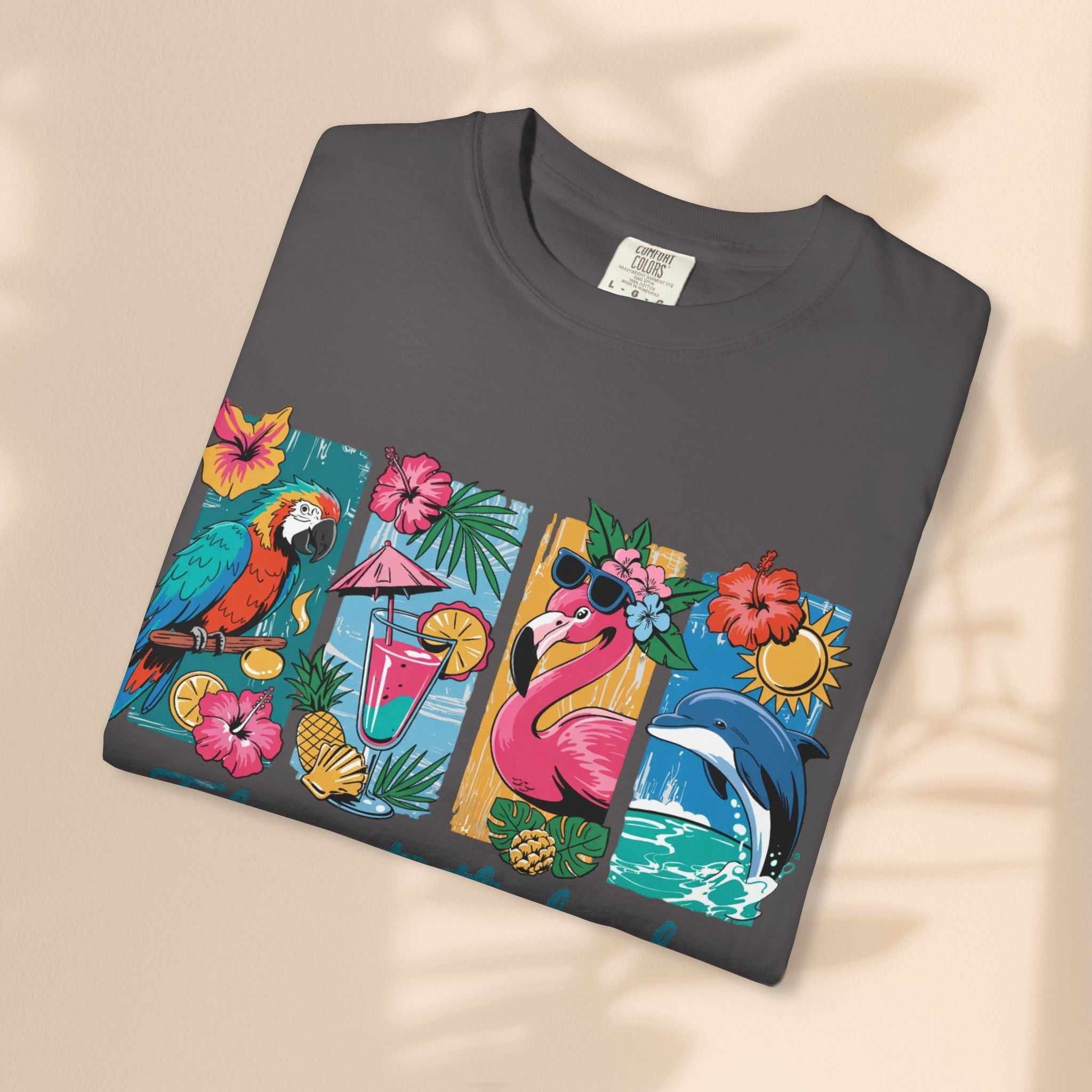 Brush Stroke art - Take Me to the Beach Unisex Garment-Dyed T-Shirt