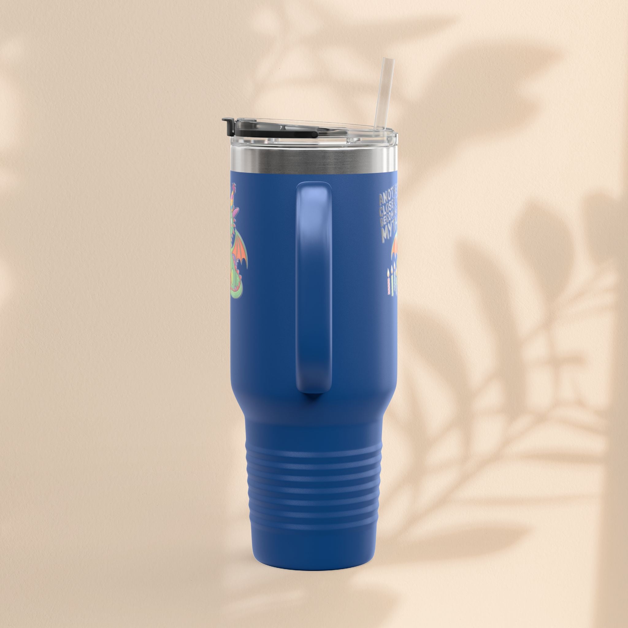 Dragon Insulated Travel Mug, 40oz, Dragon Birthday Tumbler
