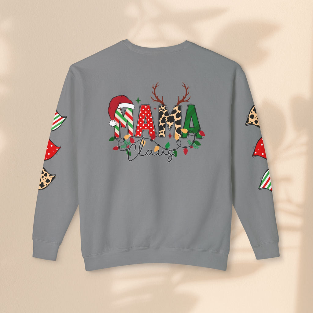 Mama Claus - Women's Lightweight Crewneck Sweatshirt