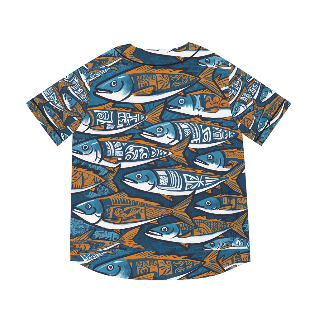 Men's Baseball Jersey - Fishing Line