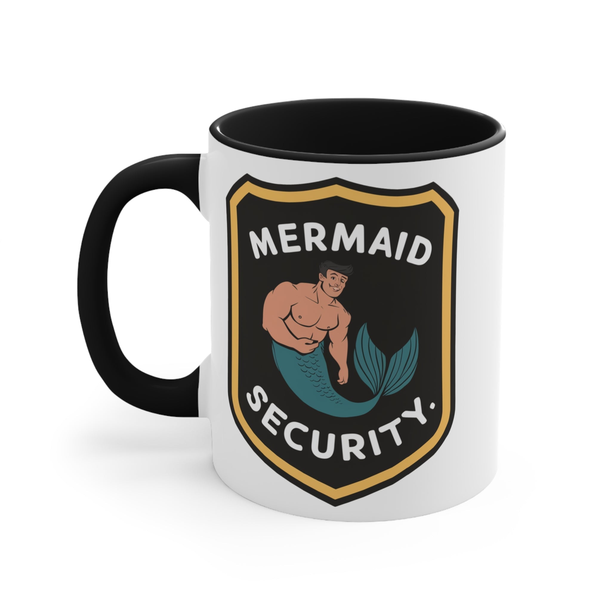 Mermaid Security Accent Mug – Funny Ocean Gift