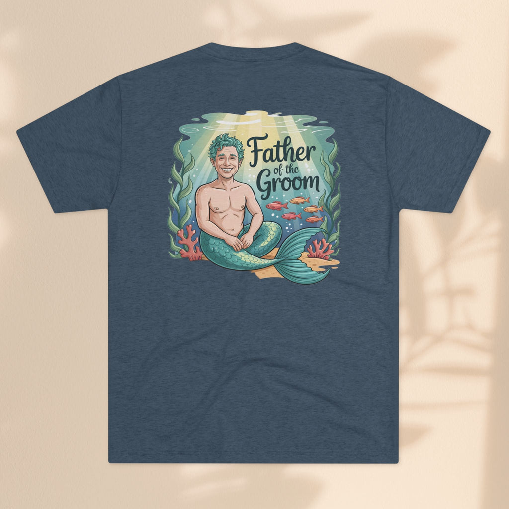 Father of the Groom Merman T-Shirt, Unique Wedding Gift, Fun Groomsmen Tee, Beach Theme Attire, Nautical Humor Shirt