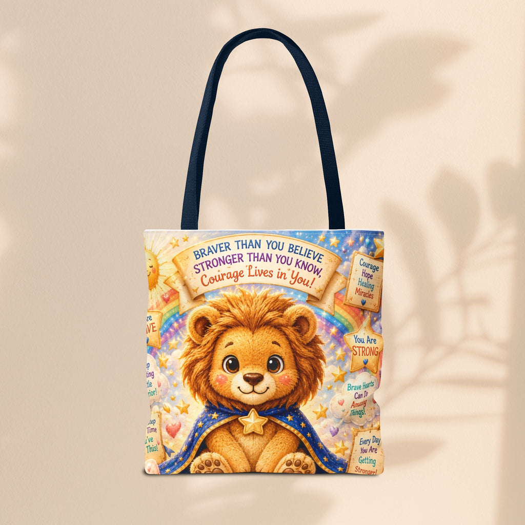 Cute Courage Lion Tote Bag | Brave Buddies™