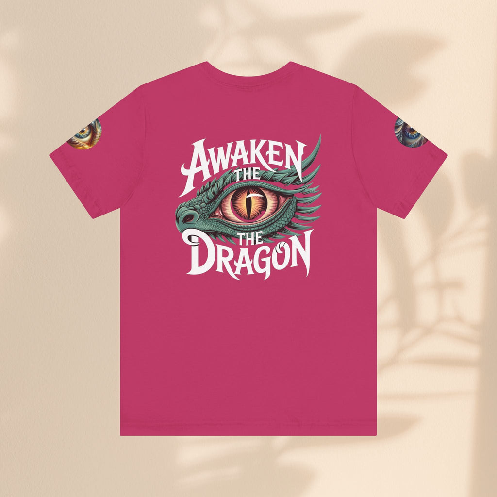 Fantasy Awaken The Dragon Graphic Tee, Unisex Short Sleeve Shirt, Gift for Dragon Lovers, Fantasy Fan Apparel