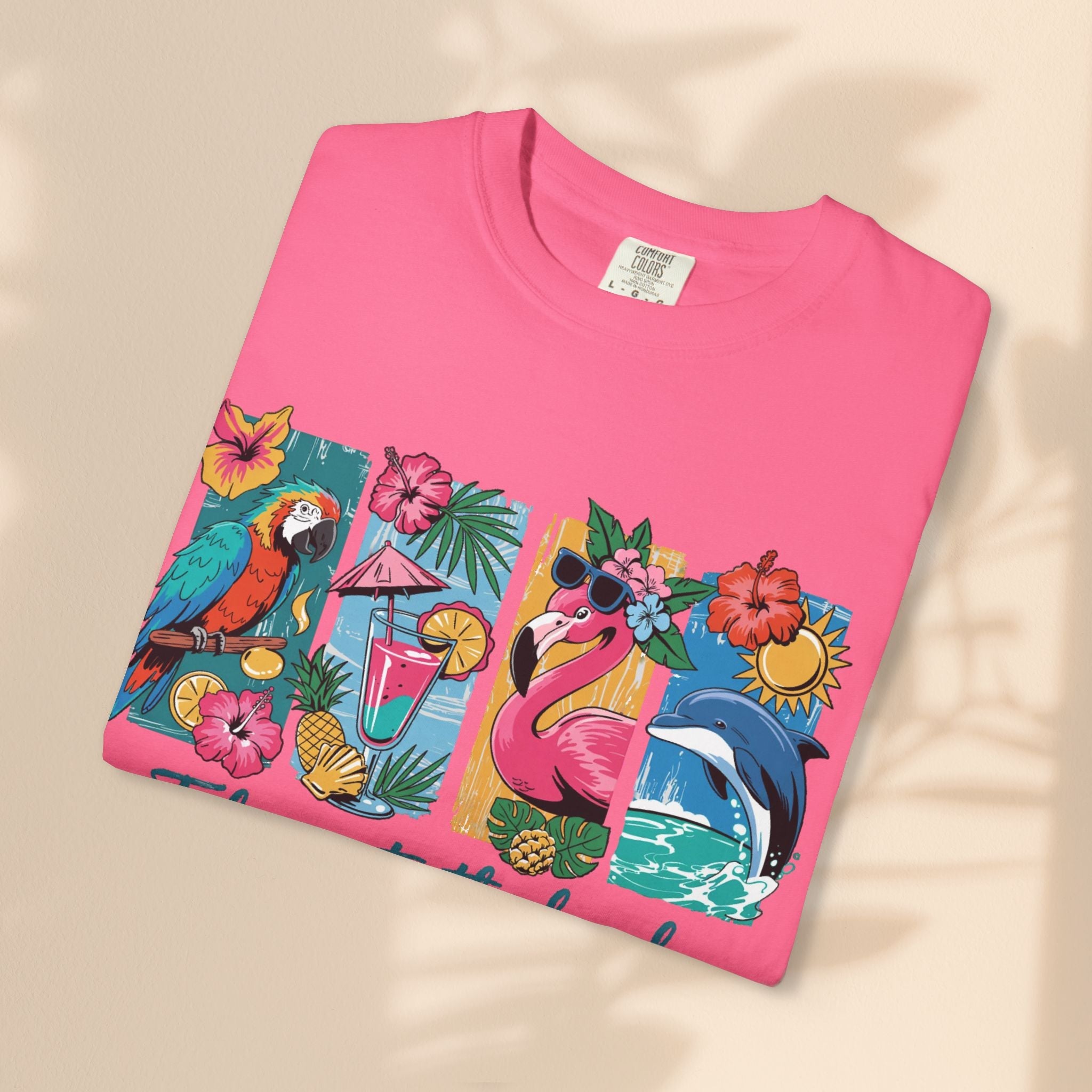 Brush Stroke art - Take Me to the Beach Unisex Garment-Dyed T-Shirt