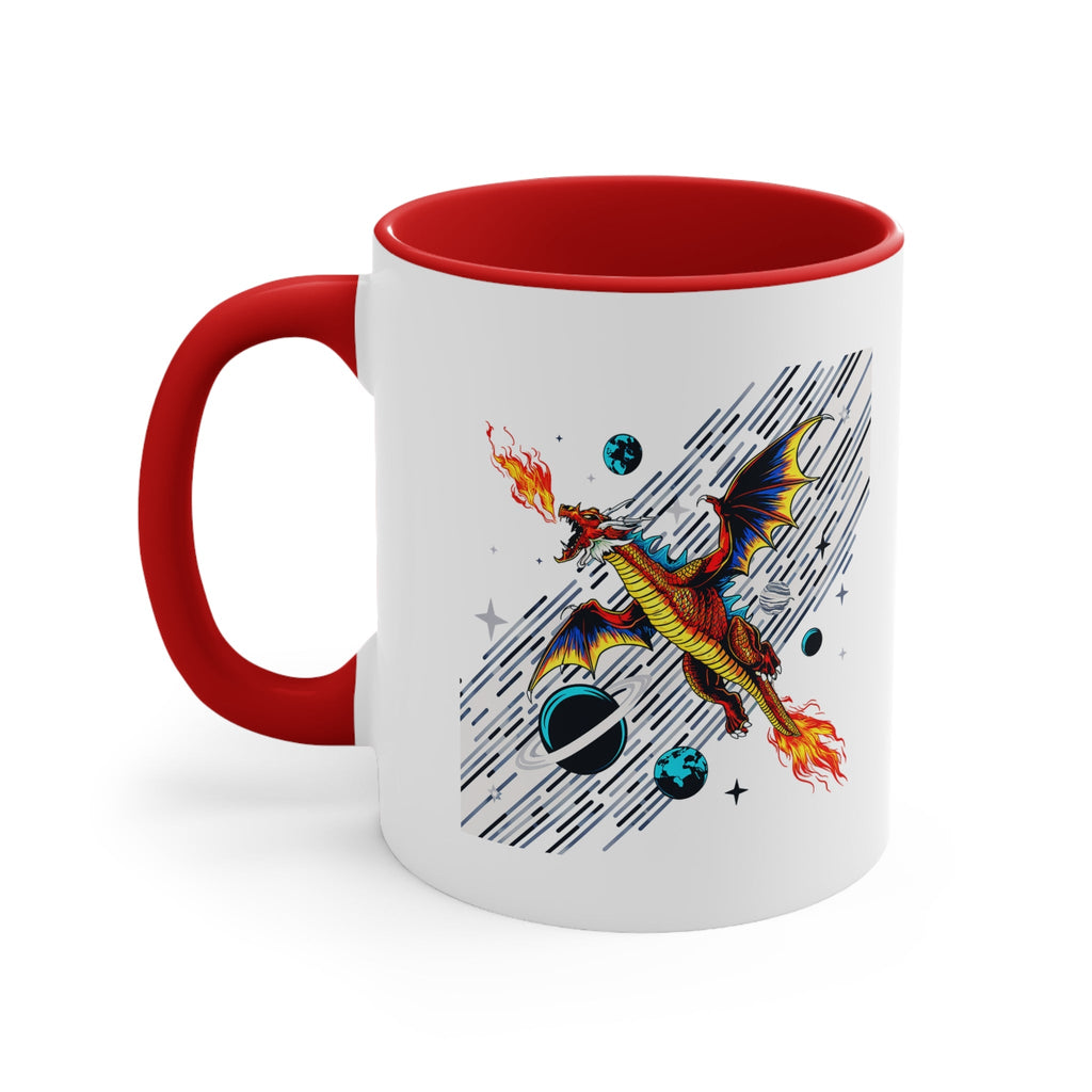 Galaxy Dragon Power 11oz Accent Mug – Fantasy Gift