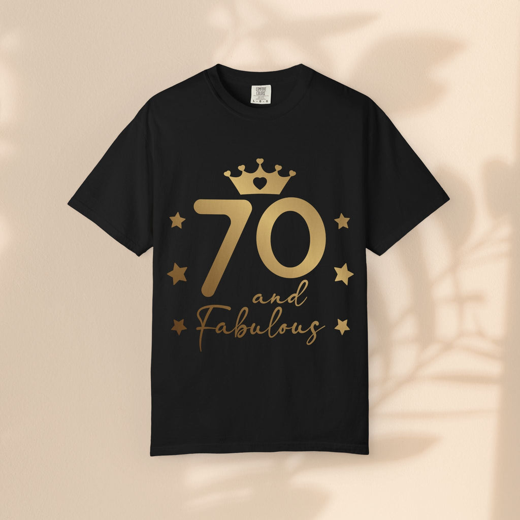 70 and Fabulous Unisex Garment-Dyed T-shirt | Birthday Celebration Tee, Gift for 70th Birthday, Vintage Style Shirt, Fun Party Wear, [...]