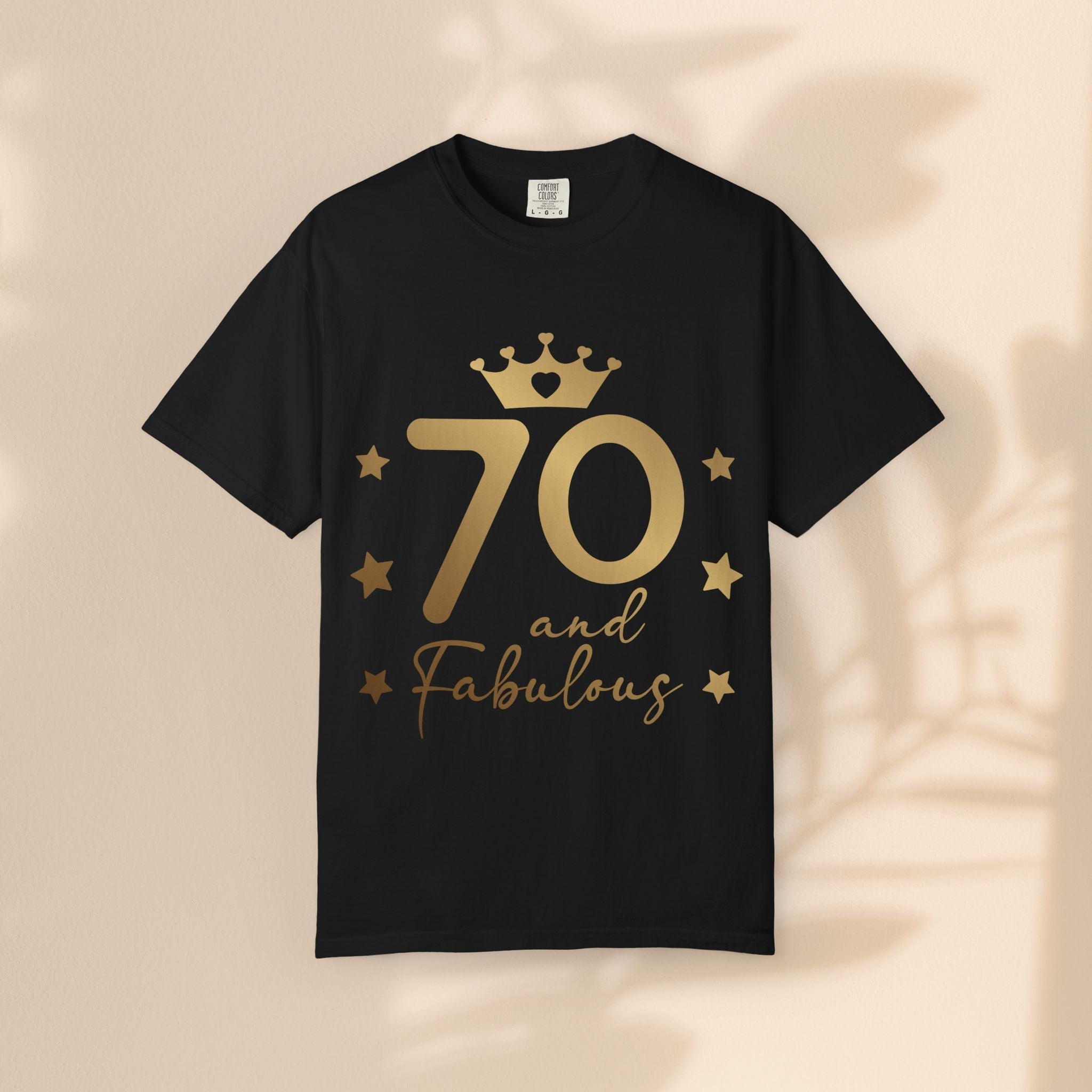 70 and Fabulous Unisex Garment-Dyed T-shirt | Birthday Celebration Tee, Gift for 70th Birthday, Vintage Style Shirt, Fun Party Wear, [...]