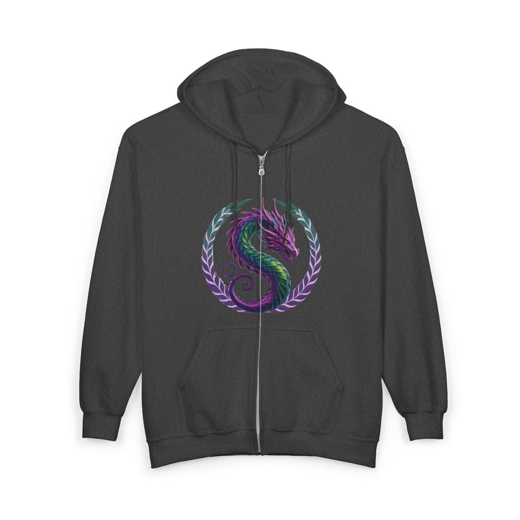 Dragon's Heart - Unisex Heavy Blend™ Full Zip Hooded Sweatshirt