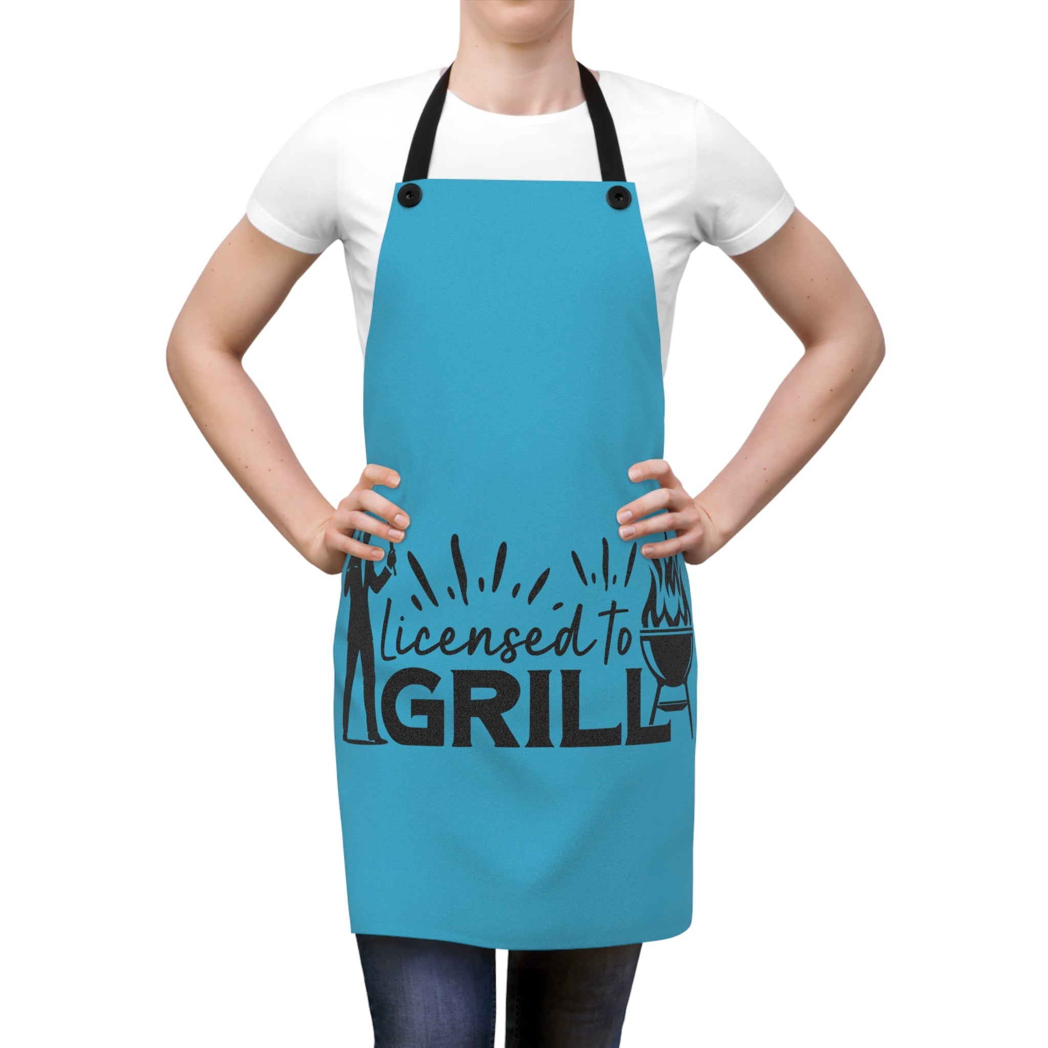 Licensed To Grill Apron – Funny BBQ Gift