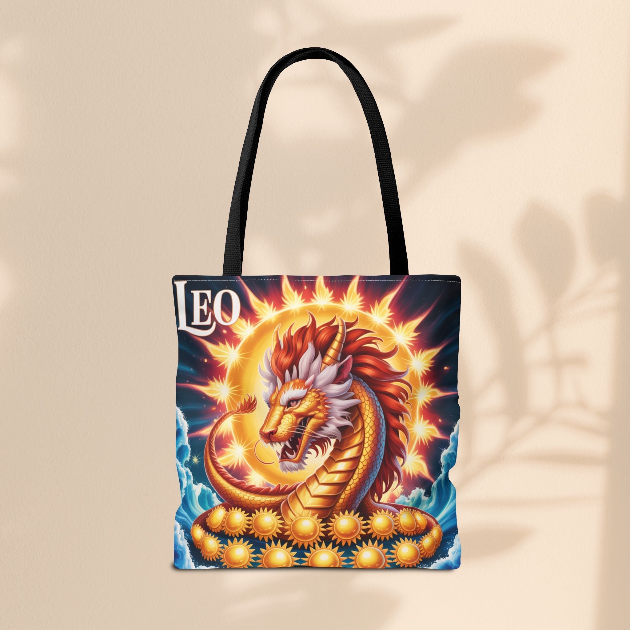 Leo Zodiac Tote Bag, Astrology Bag, Horoscope Tote, Birthday Gift, Festival Bag, Celestial Art Bag