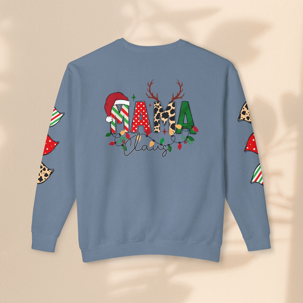 Mama Claus - Women's Lightweight Crewneck Sweatshirt