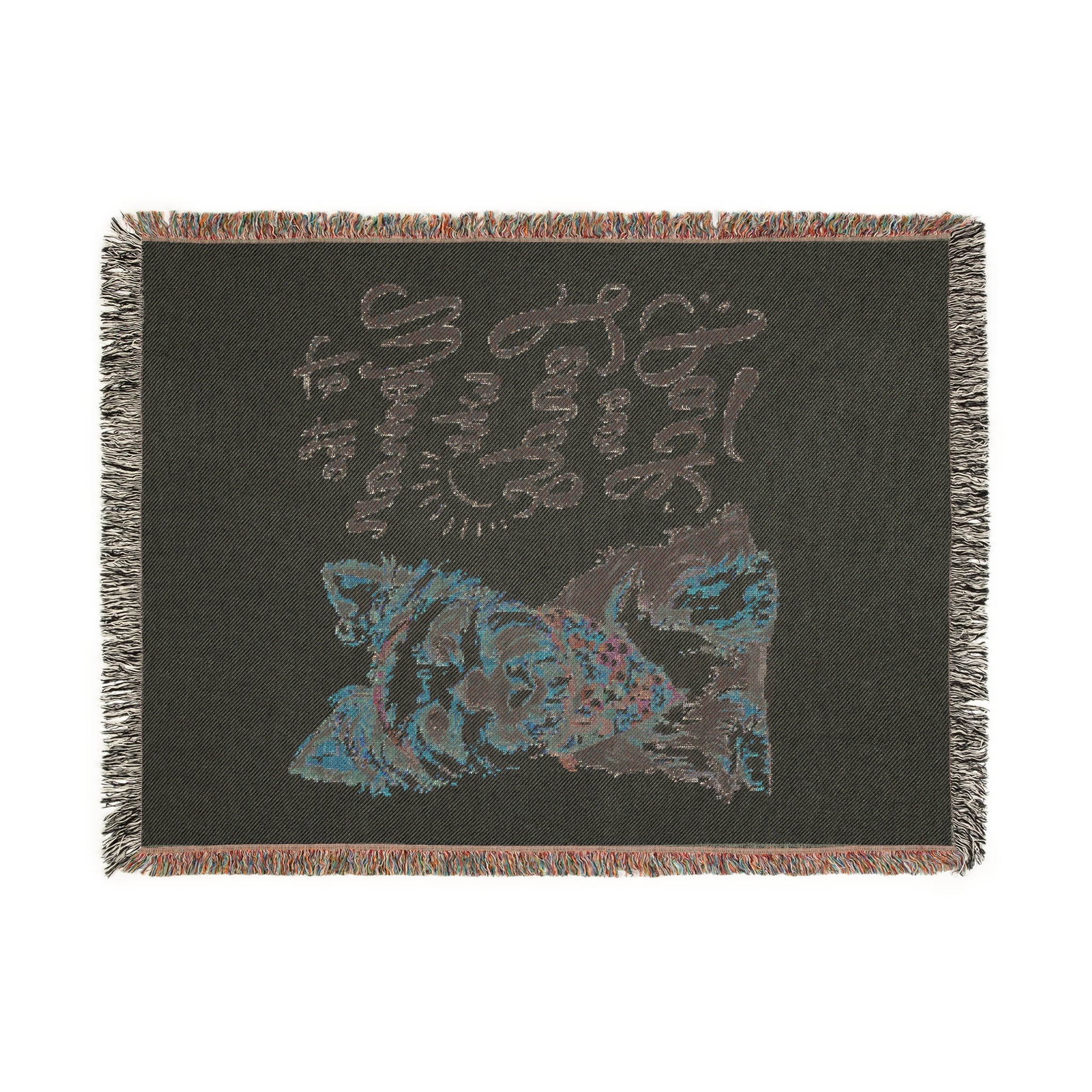 For the Woman Who Leads the Pack – Cozy Woven Blanket for Dog Lovers