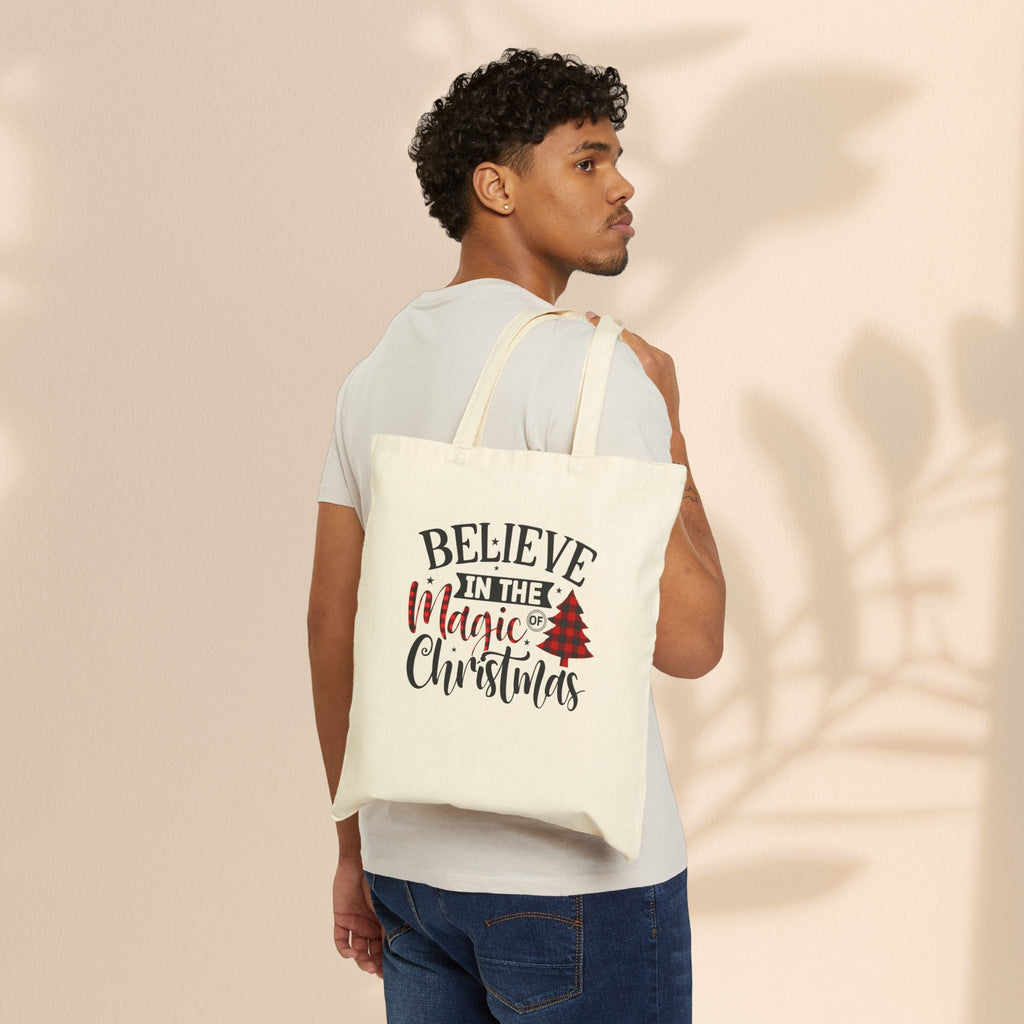Cotton Canvas Tote Bag - Christmas Magic