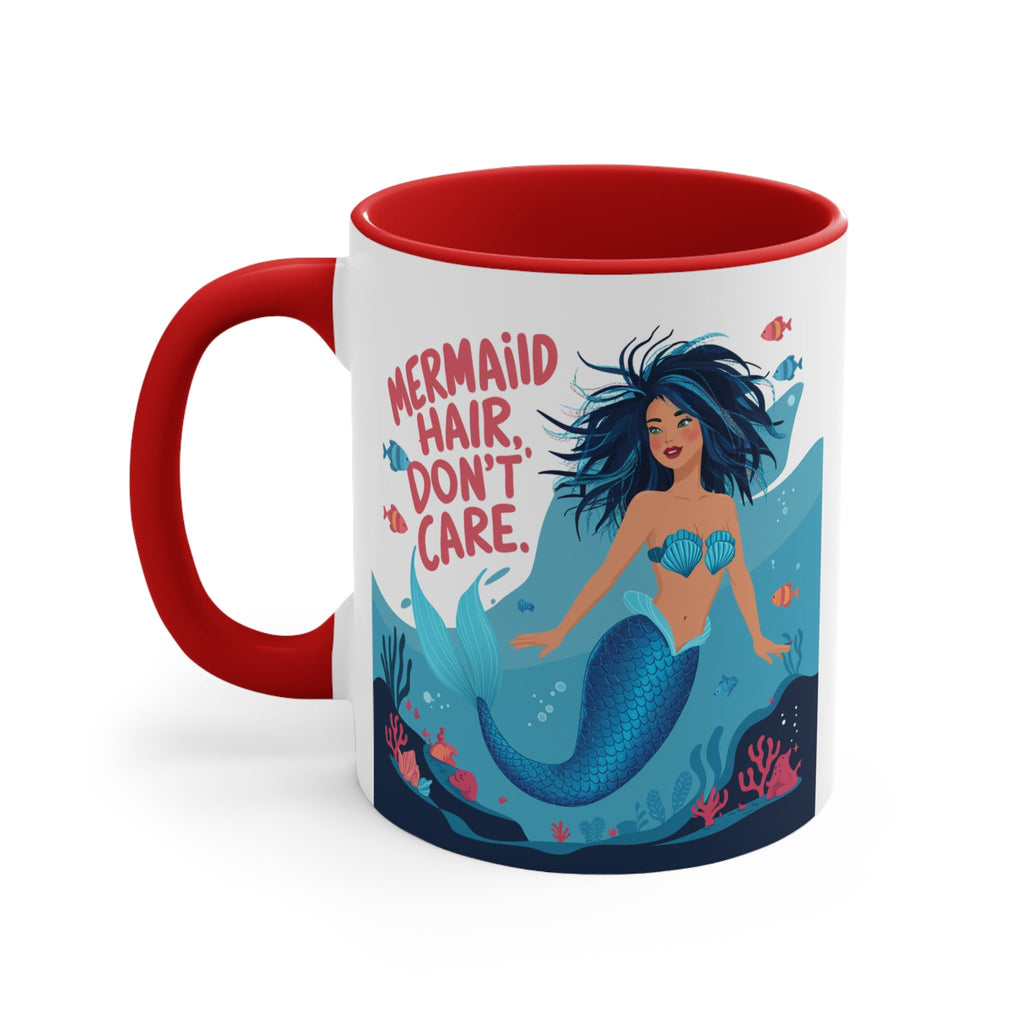 Mermaid Hair 11oz Accent Mug – Ocean Lover Gift