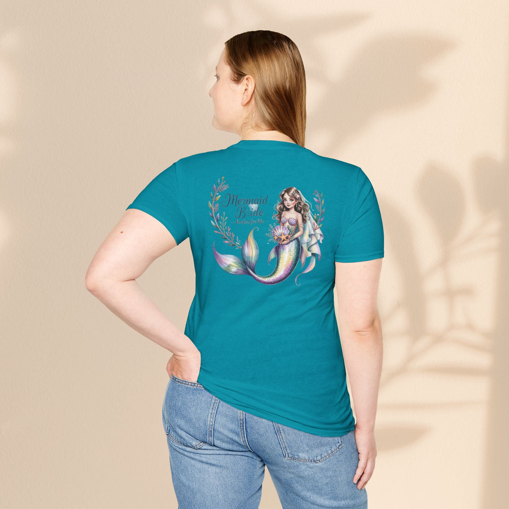 Mermaid Bride T-Shirt, Bridal Party Shirt, Destination Wedding Attire, Beach Wedding Gift, Under the Sea Themed Shirt