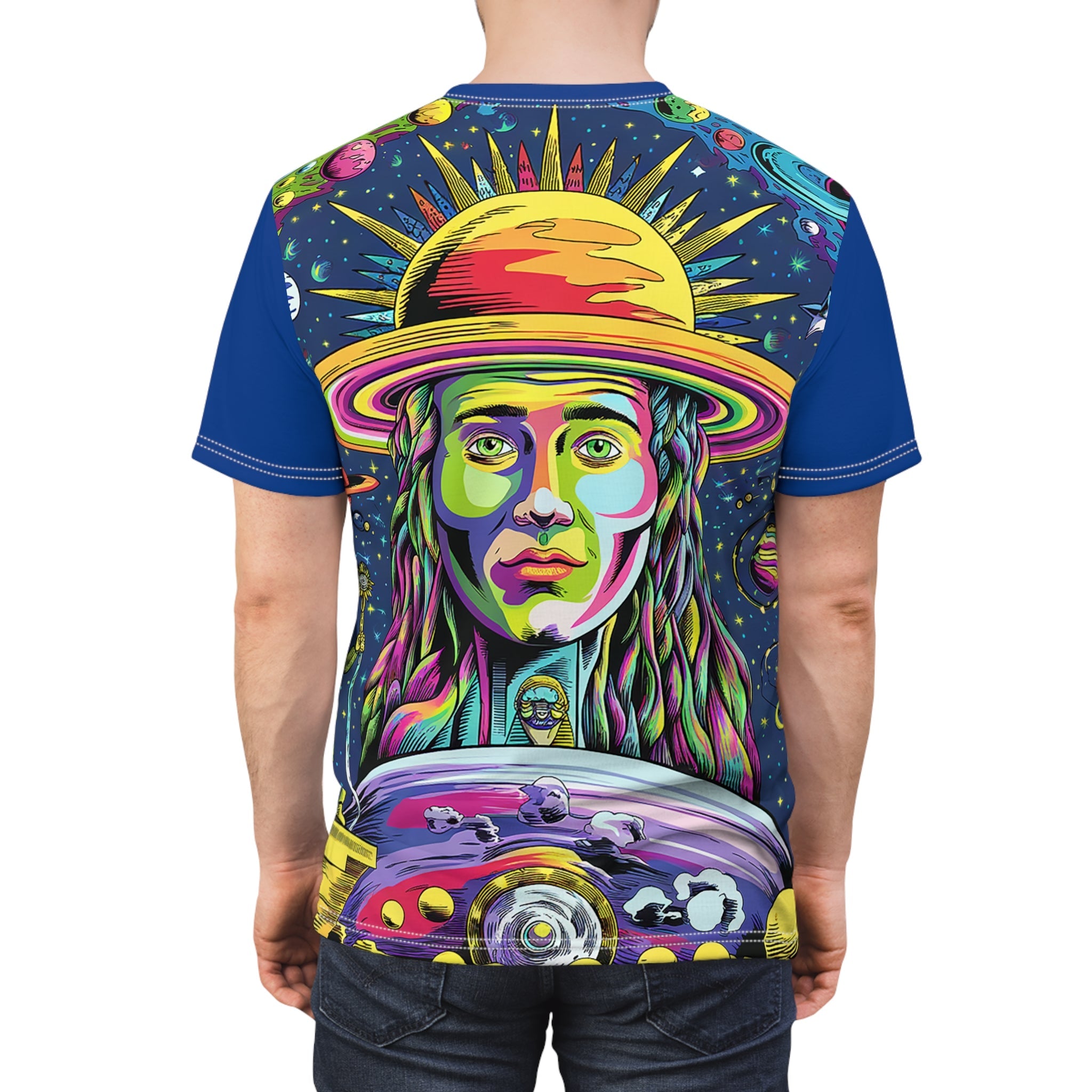 Cosmic Sun & Planets Unisex Graphic T-Shirt