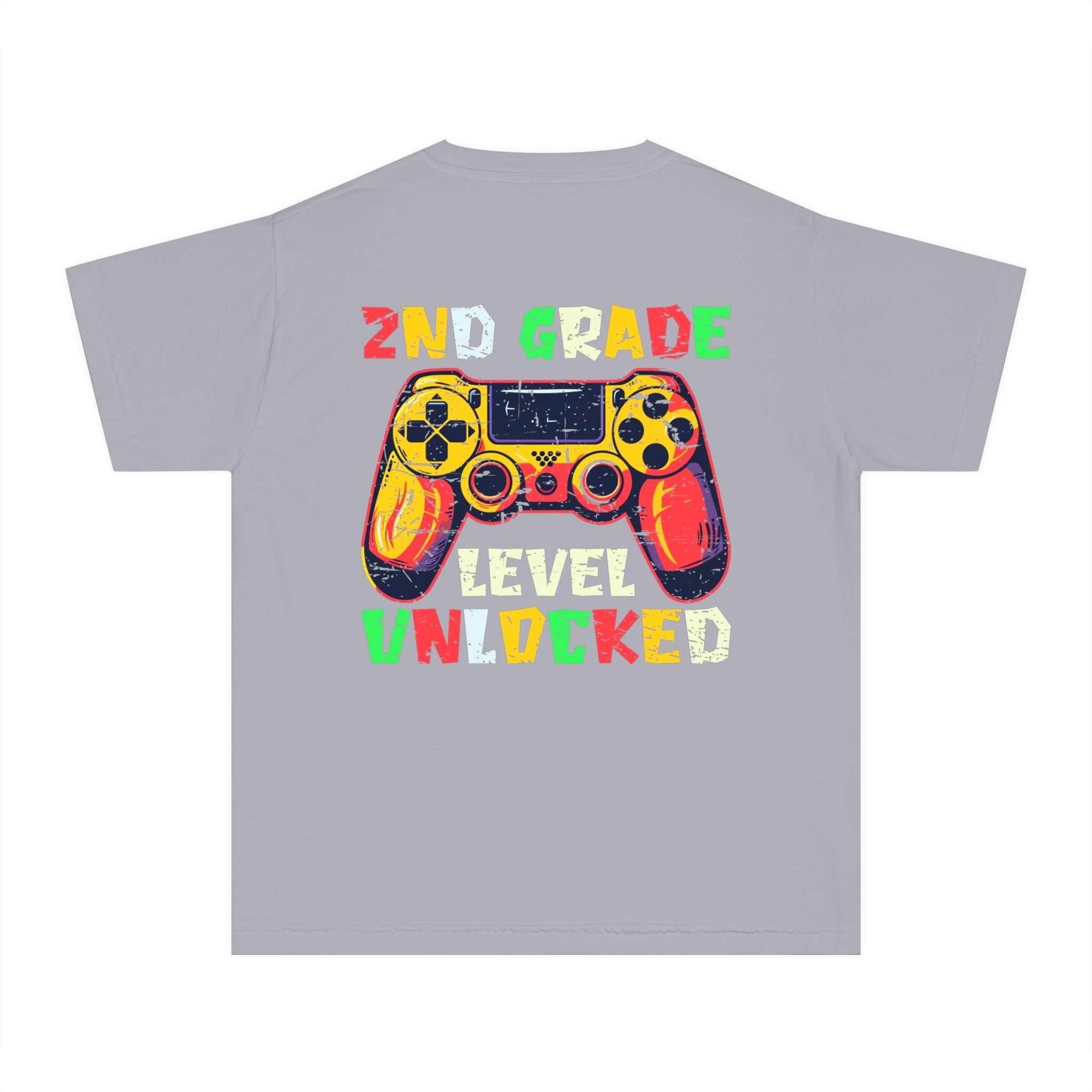 Gaming Graduation Youth Tee - 2nd Grade Level Unlocked