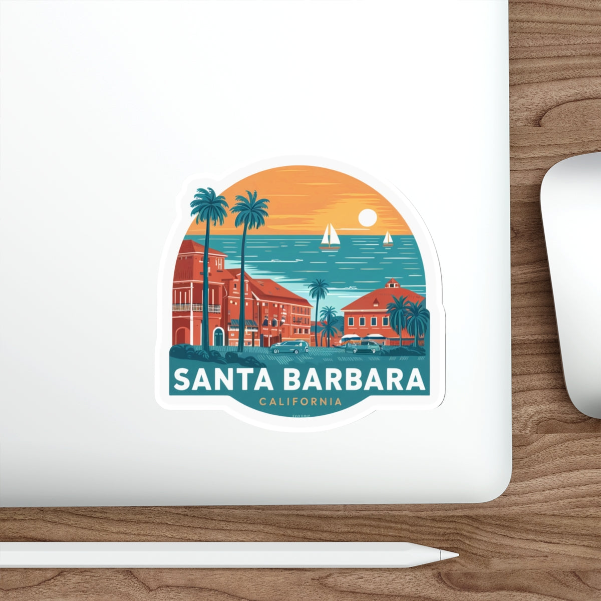 Die-Cut Stickers - Santa Barbara California