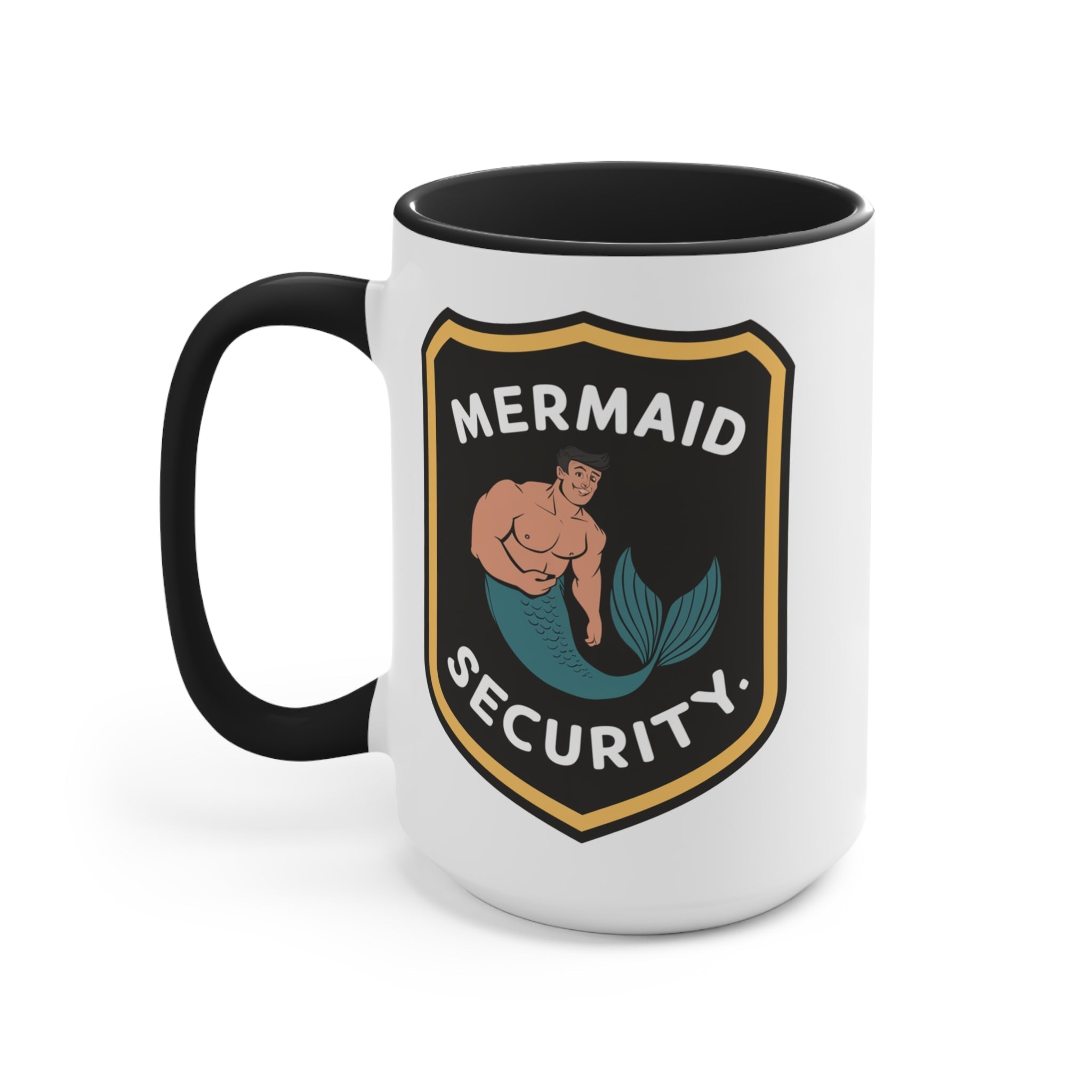 Mermaid Security Accent Mug – Funny Ocean Gift