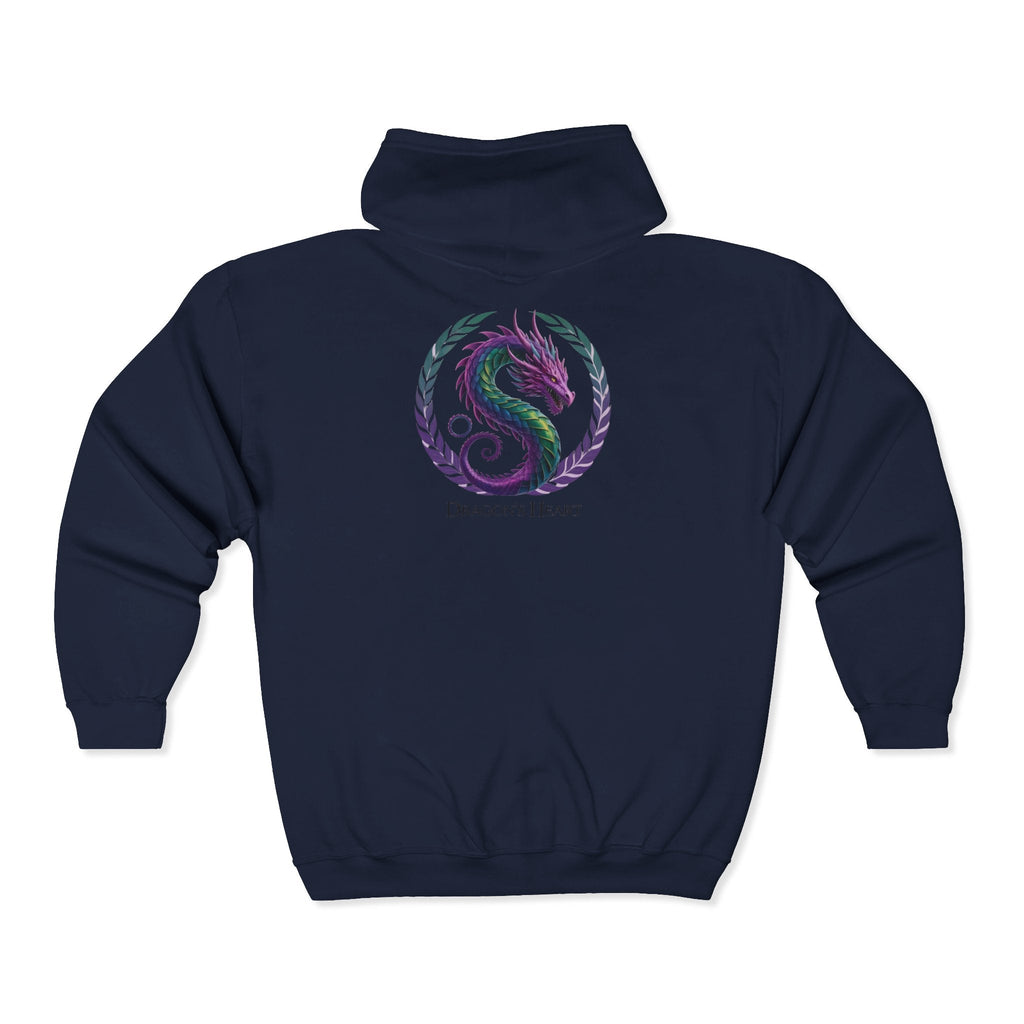 Dragon's Heart - Unisex Heavy Blend™ Full Zip Hooded Sweatshirt